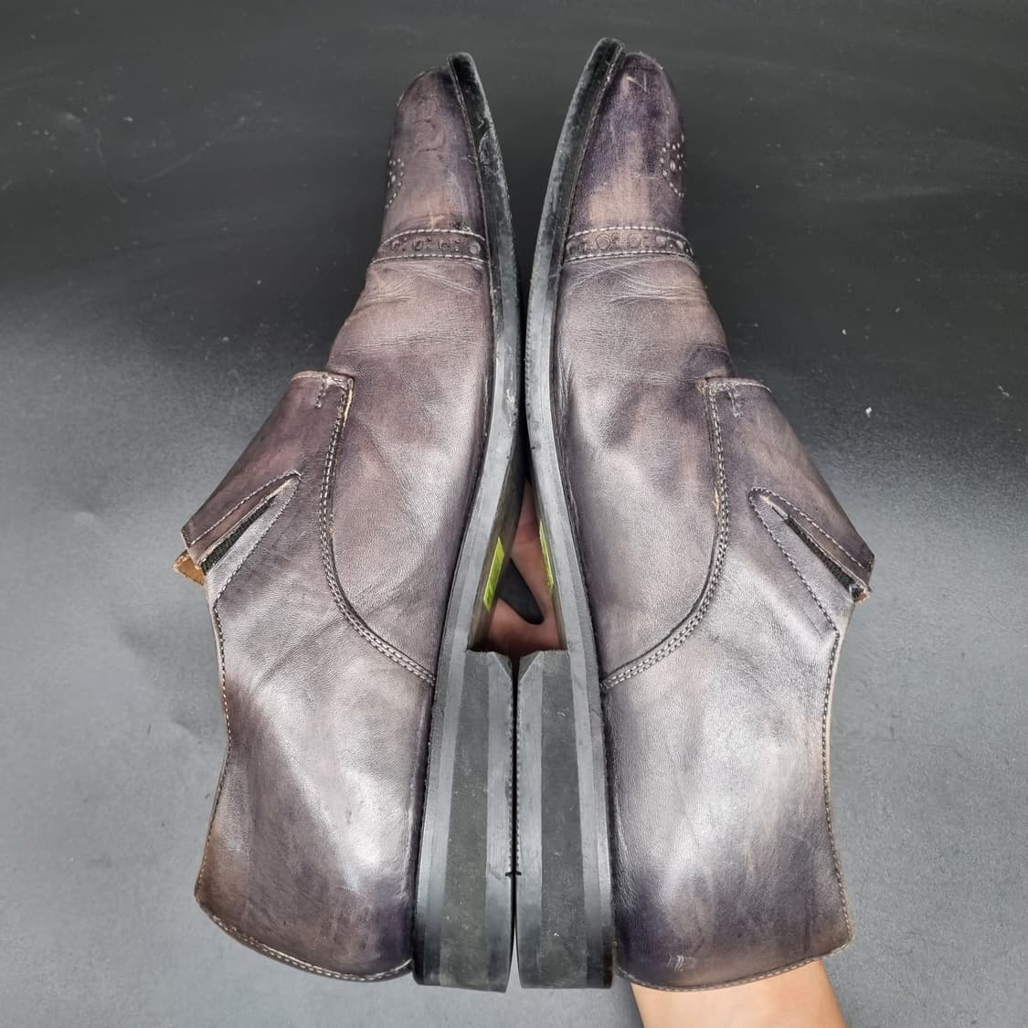 무크 레더 남성로퍼 실사이즈275 상품이미지5