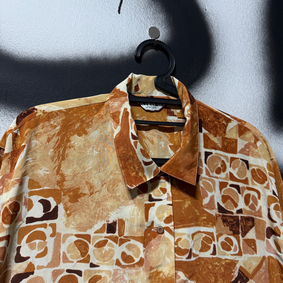 VTG 빈티지 에스닉 풀 패턴 폴리 긴팔 셔츠 상품이미지3