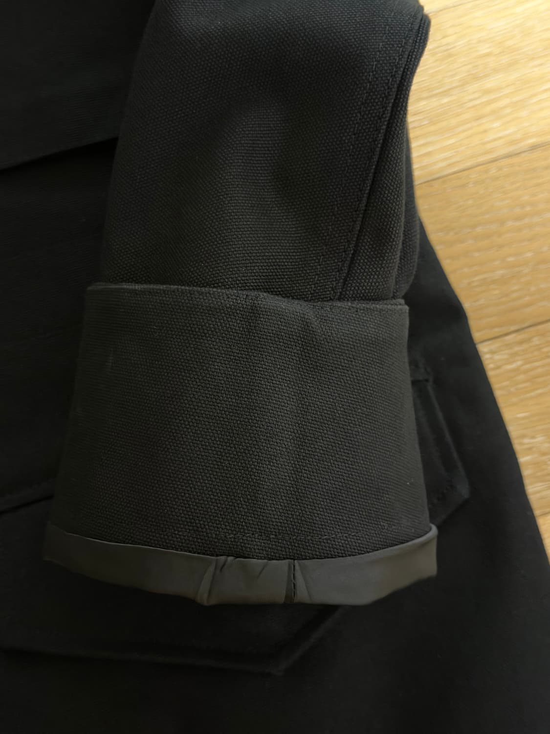 렉토 프렌치 빈티지 밀리터리 캔버스 자켓 블랙 M 상품이미지6