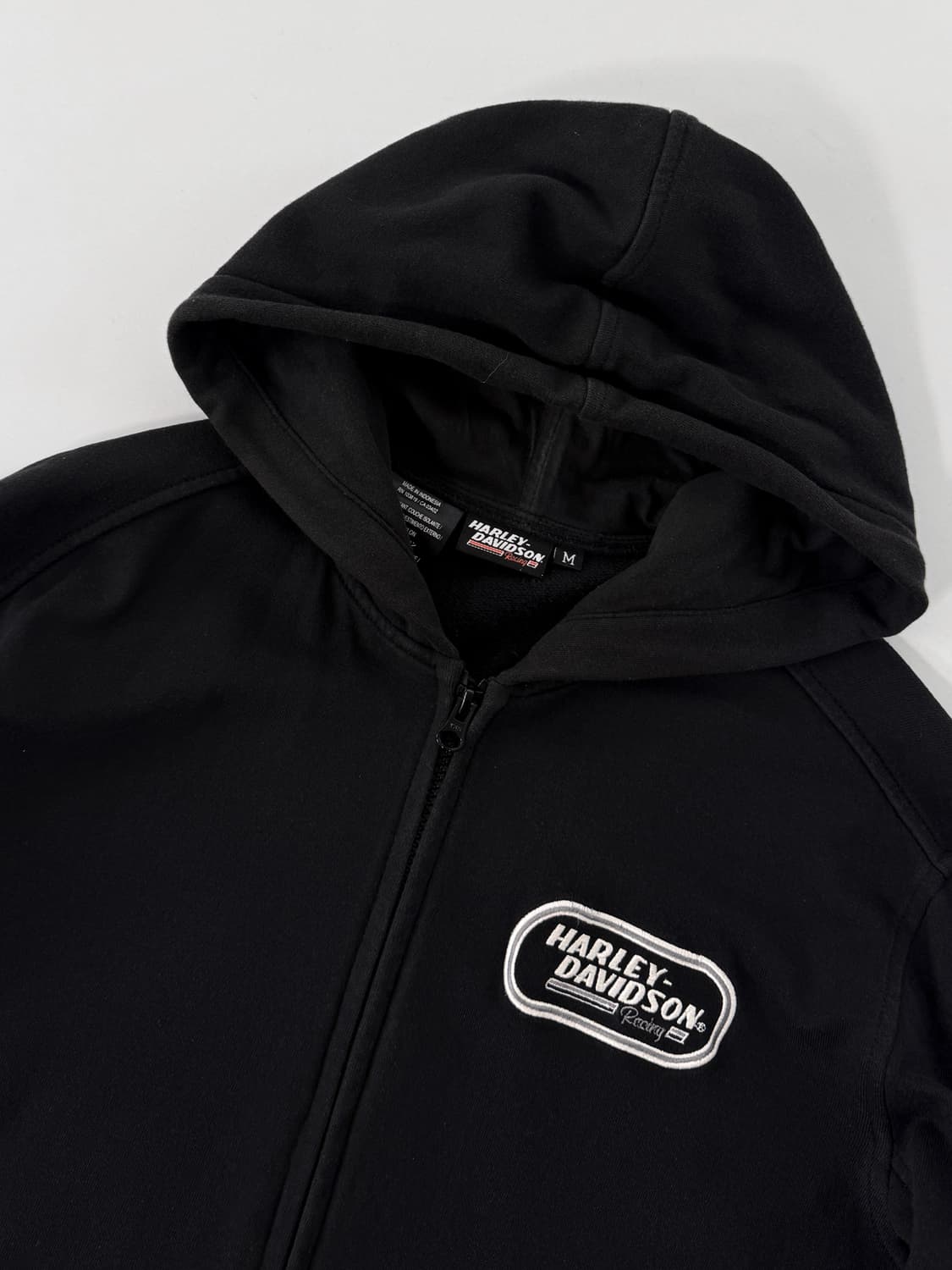 할리데이비슨 00‘s 루즈핏 커브드 플리스 후드집업 상품이미지2