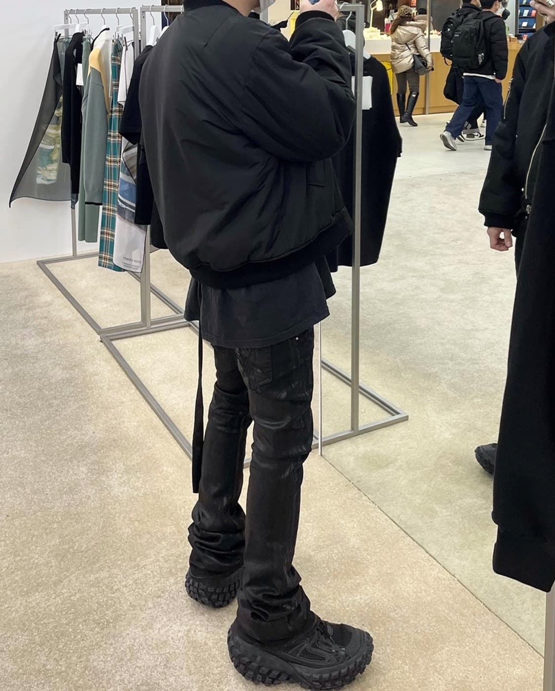 [2]Reversible ma-1 faux fur lining,black 상품이미지1