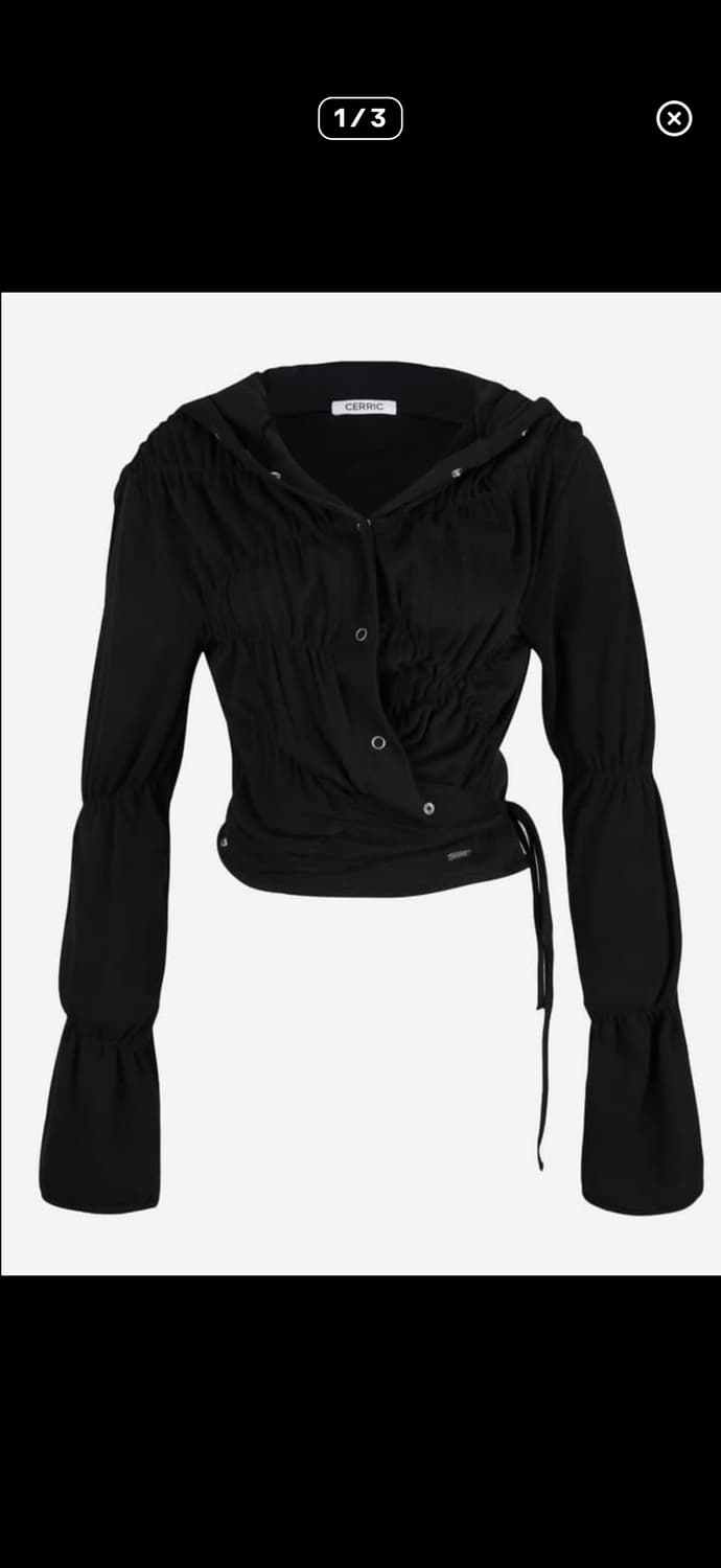 세릭 셔링 후드 가디건 상품이미지2