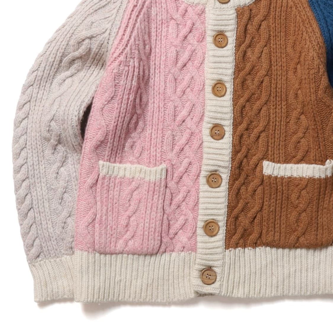 빔즈 보이 Beams Boy Wool Cable Knit Cardigan 상품이미지3