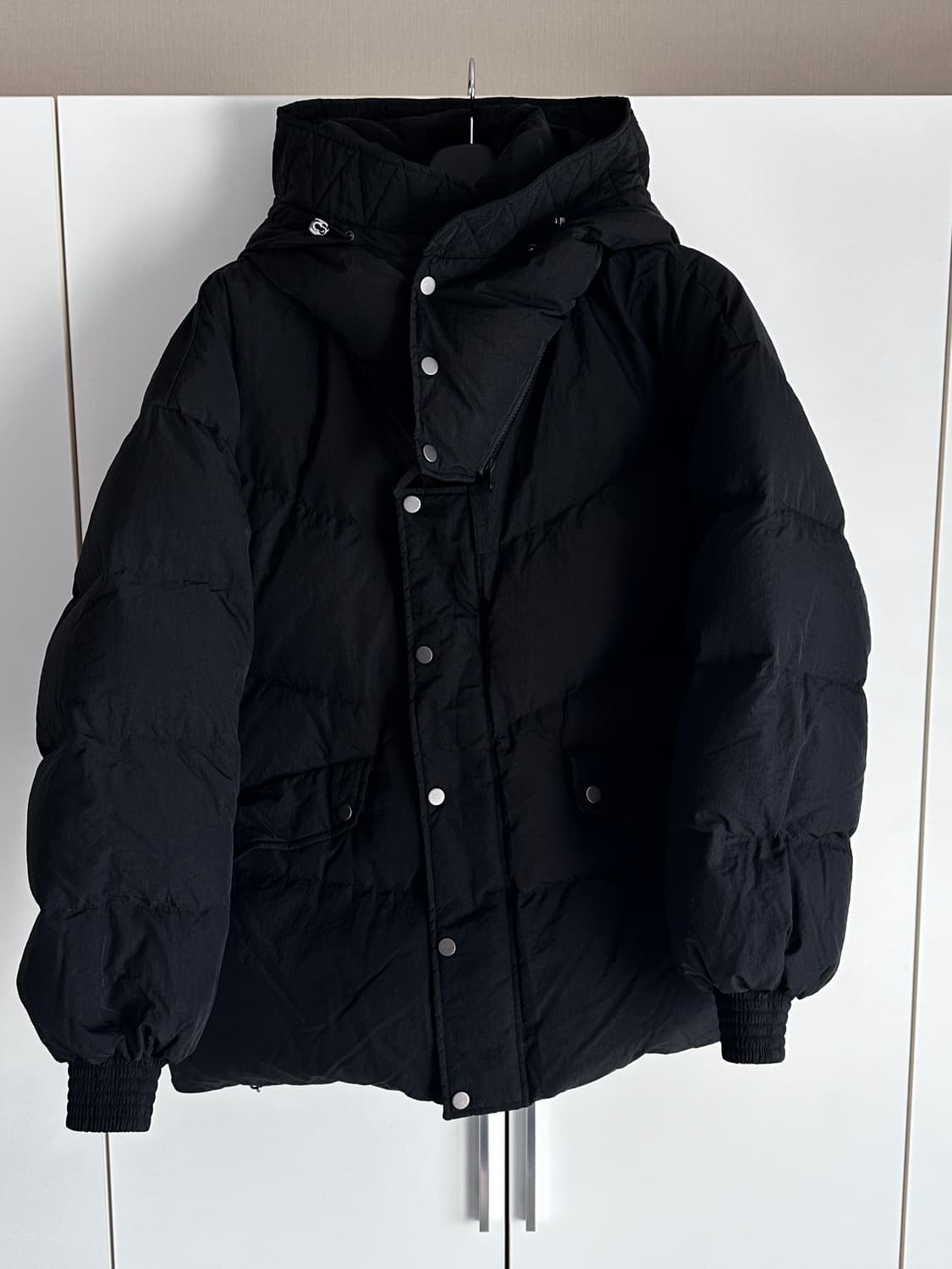 [M] hgbb studio 다운 파카 패딩 블랙 상품이미지1