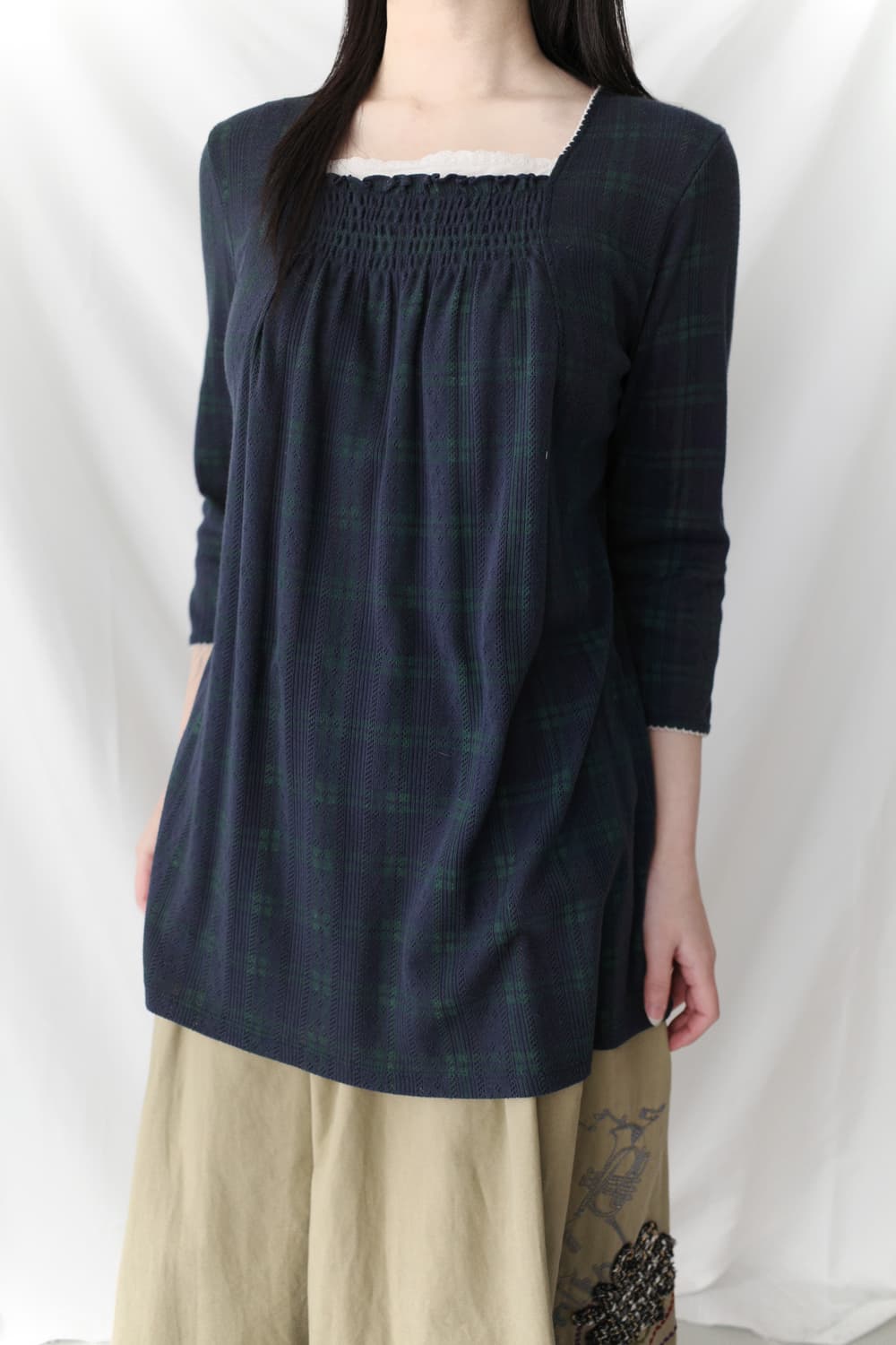 check lace T  상품이미지4