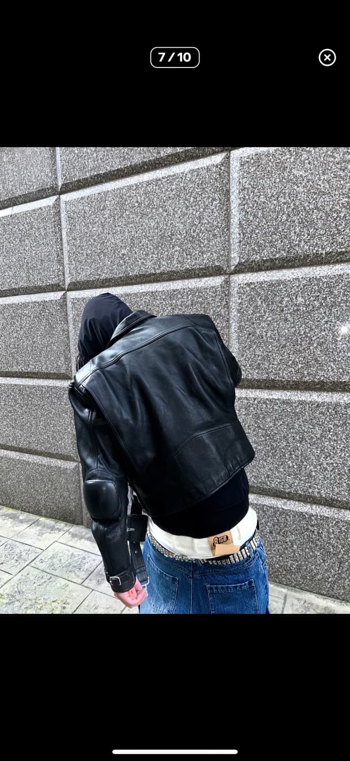 Heavy Biker Cow Leather Jacket 레더 자켓 상품이미지5