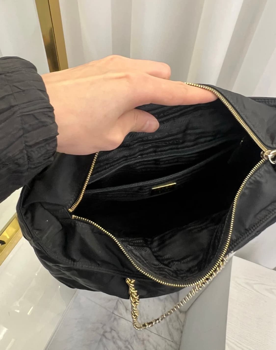 프라다 퀄팅 포코노 체인백 숄더 상품이미지6