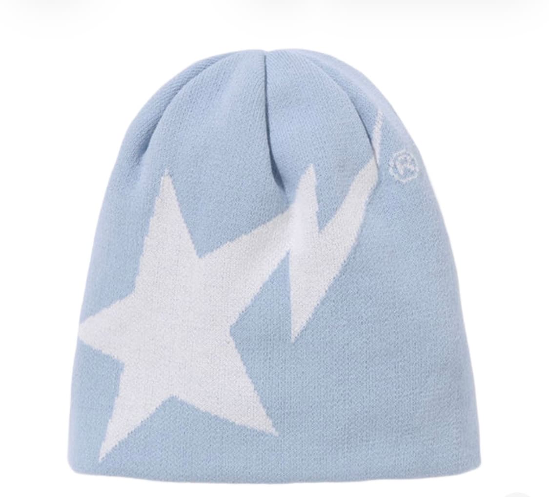 베이프 스타 니트 캡 블루 상품이미지1