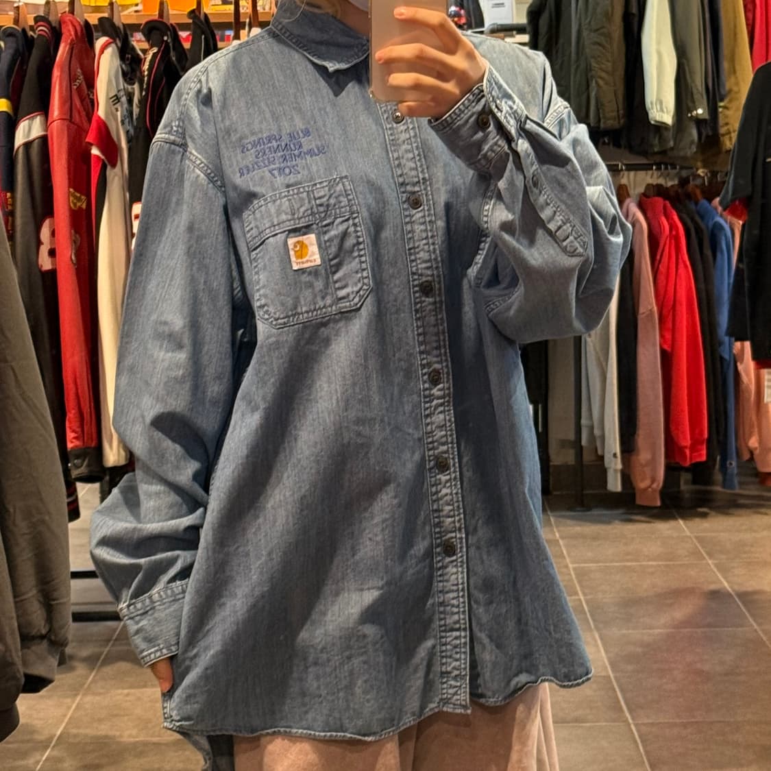 [NO.9] 칼하트 데님 긴팔셔츠 상품이미지3