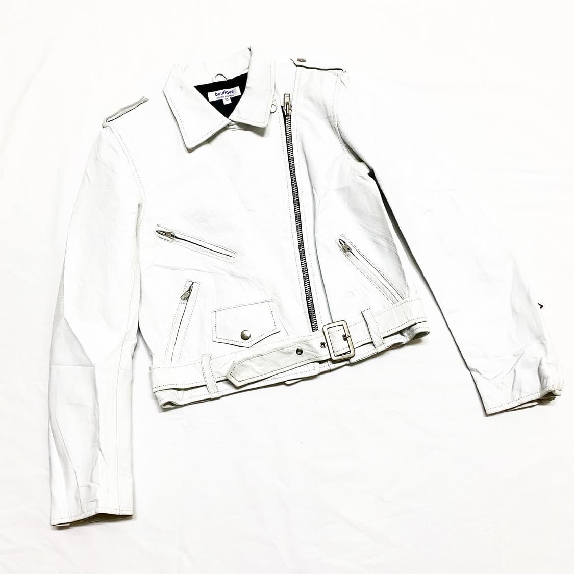 Hoxton Boutique - 소가죽 라이더 자켓 상품이미지1