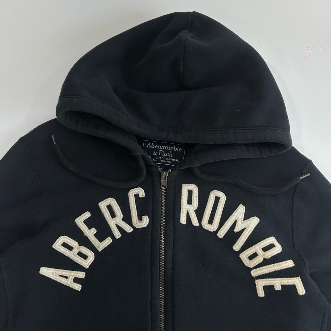 Abercrombie 아베크롬비 스펠아웃 네이비 후드집업 상품이미지5