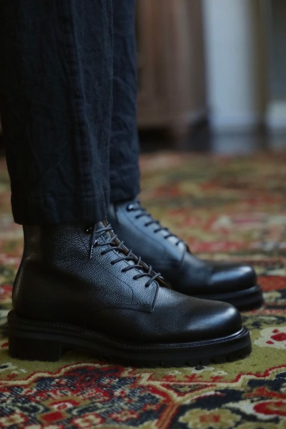 풋웍스 레이스업 슈즈 그레인레더 245 상품이미지2