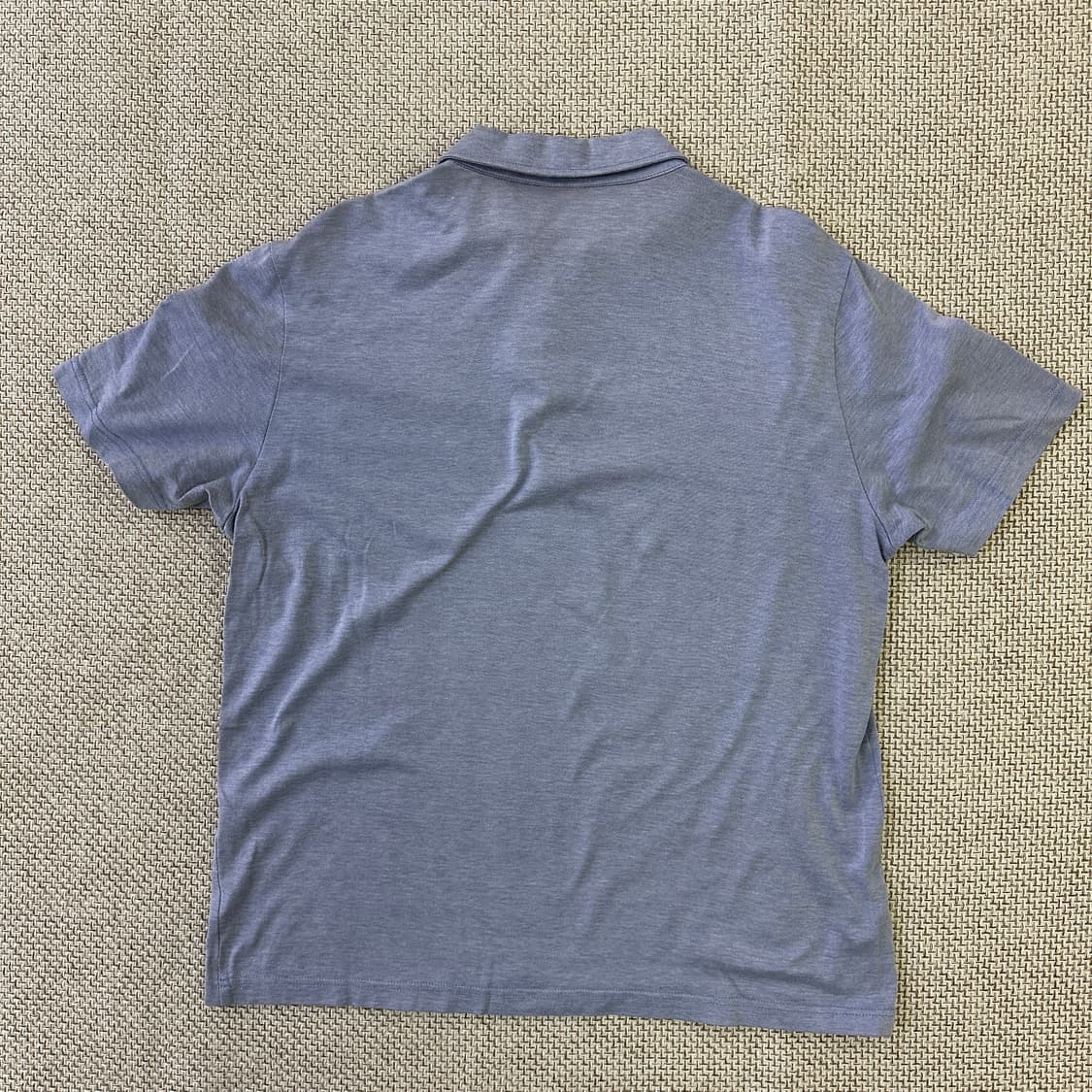 105 닥스 체크 배색 반팔 카라티 0401D 상품이미지4