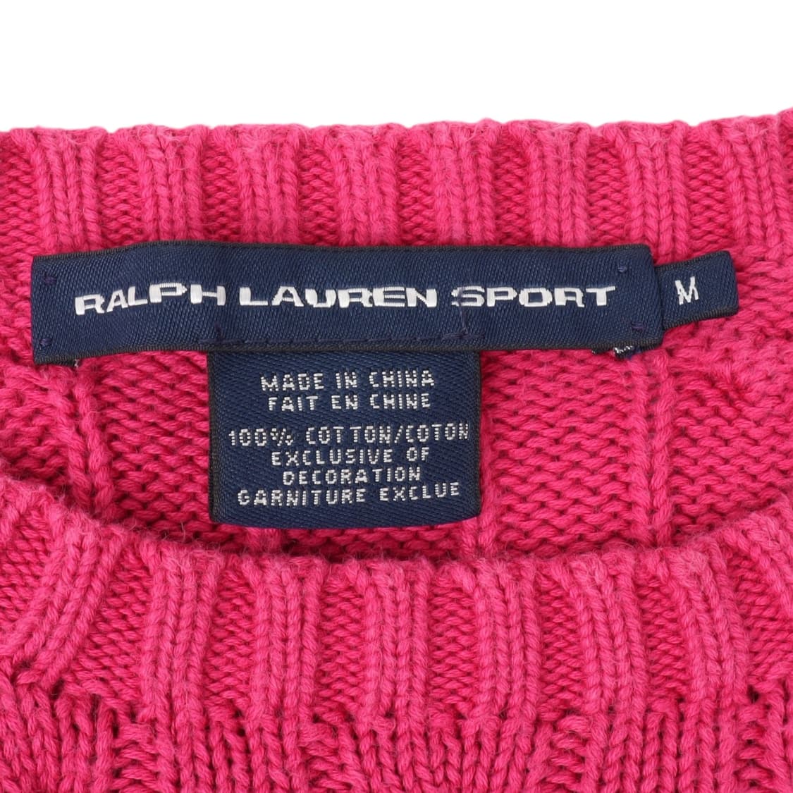 폴로 랄프로렌 핑크 코튼 케이블 니트 상품이미지8