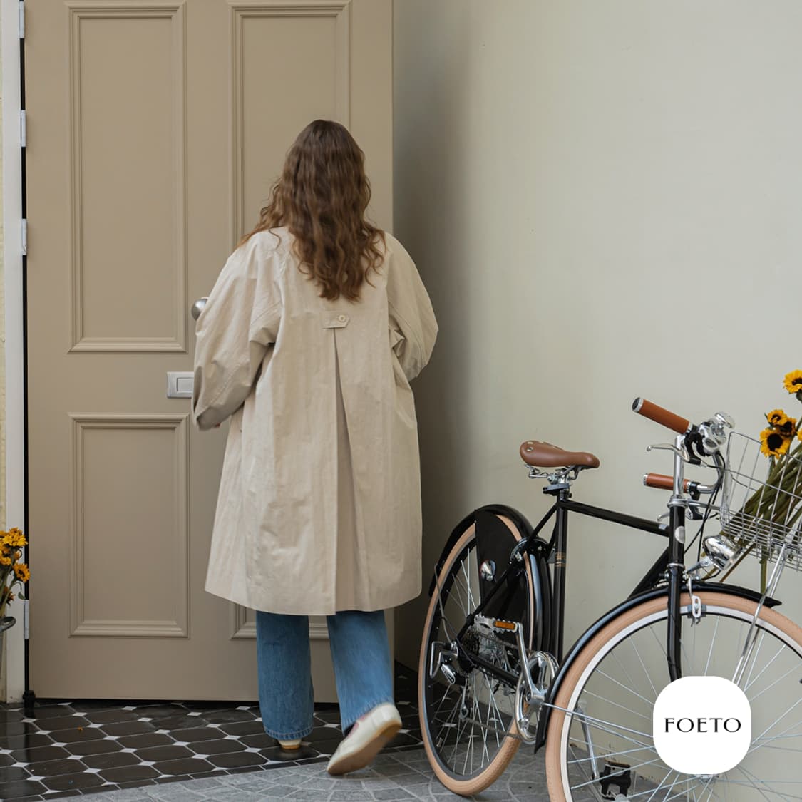 포에토(FOETO) 우디 트렌치코트 프리사이즈 새상품 상품이미지2