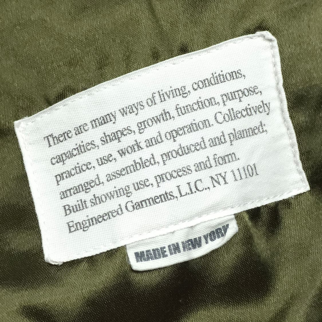 [L] 엔지니어드가먼츠 코튼 필드파카 (카키) 상품이미지7