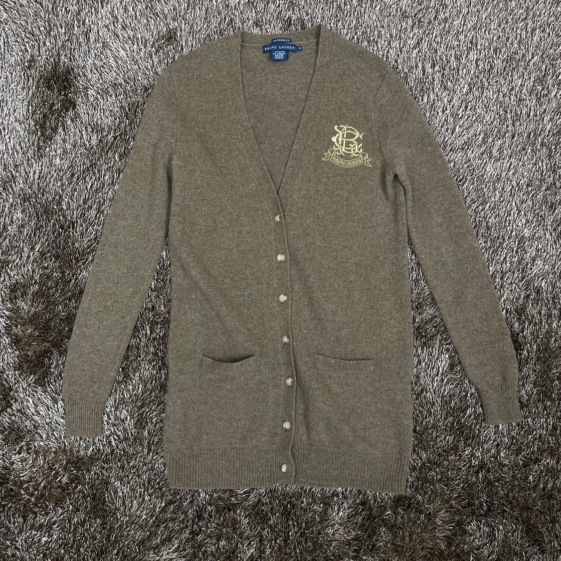 랄프로렌 Ralph Lauren 카키브라운 보이프렌드핏 가디건 M 상품이미지1