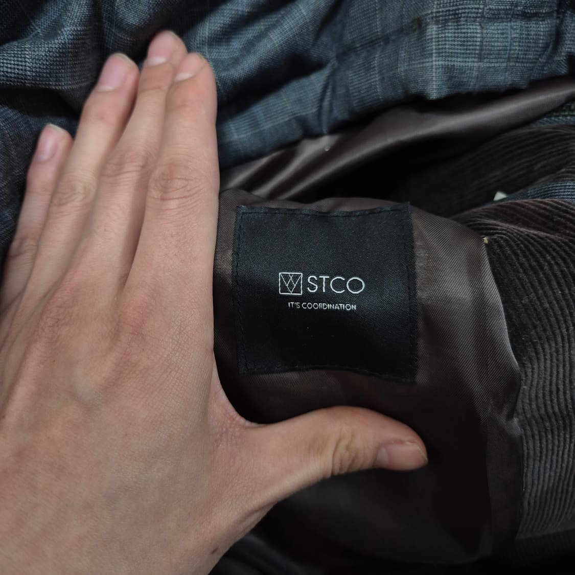 STCO 에스티코 남성 클래식 덕다운 스웨이드 배색 패딩 2XL(110) 상품이미지4