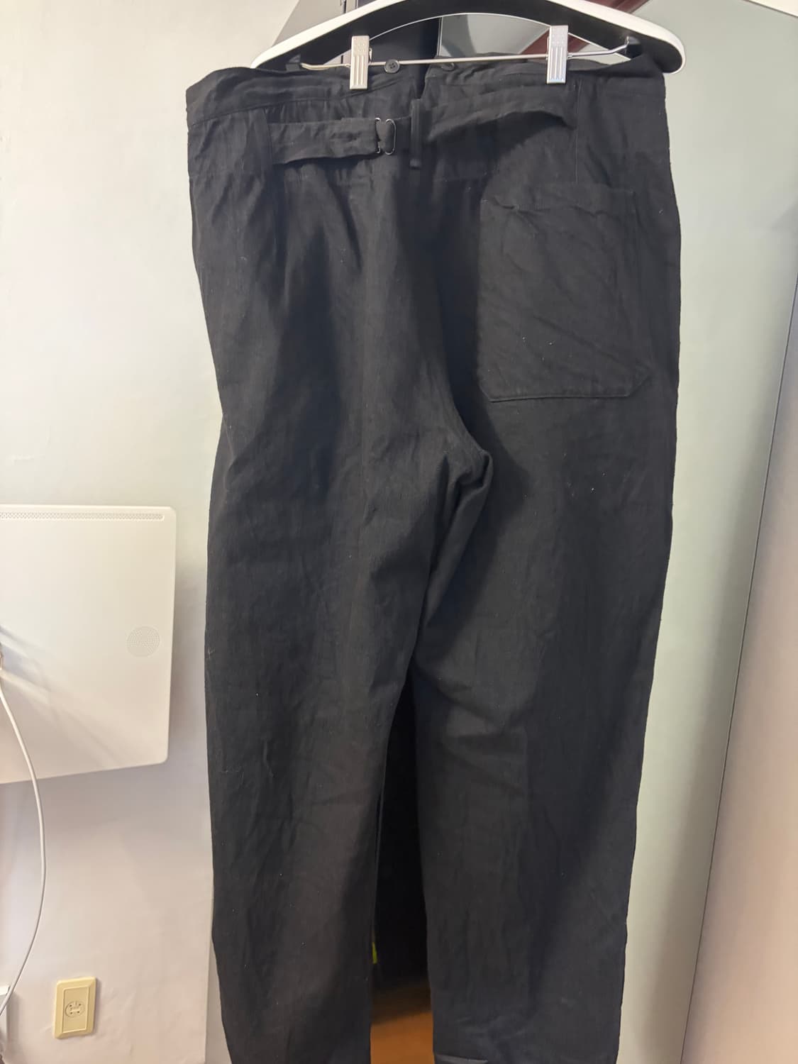 코모리 데님 오버팬츠 블랙 3사이즈 상품이미지3