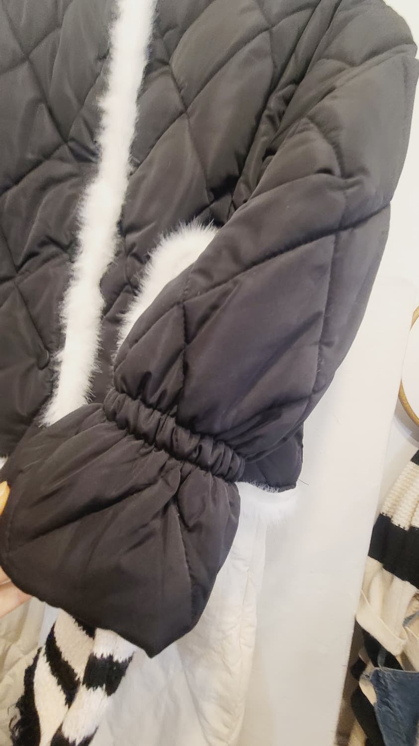 퍼트리밍 퀼팅점퍼 상품이미지4