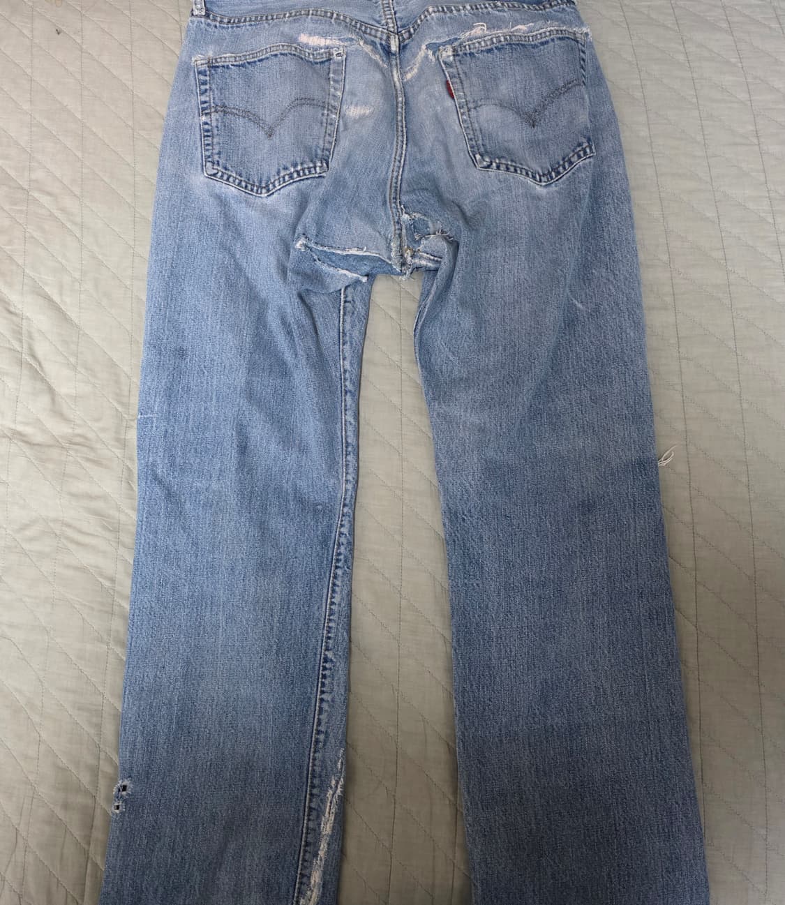 [34] 빈티지 리바이스 66전기 트래쉬드 501 데님팬츠 상품이미지5