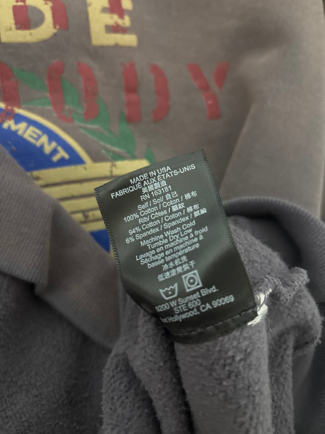 새상품 Rhude mechnics 메카닉 후드 L 상품이미지4