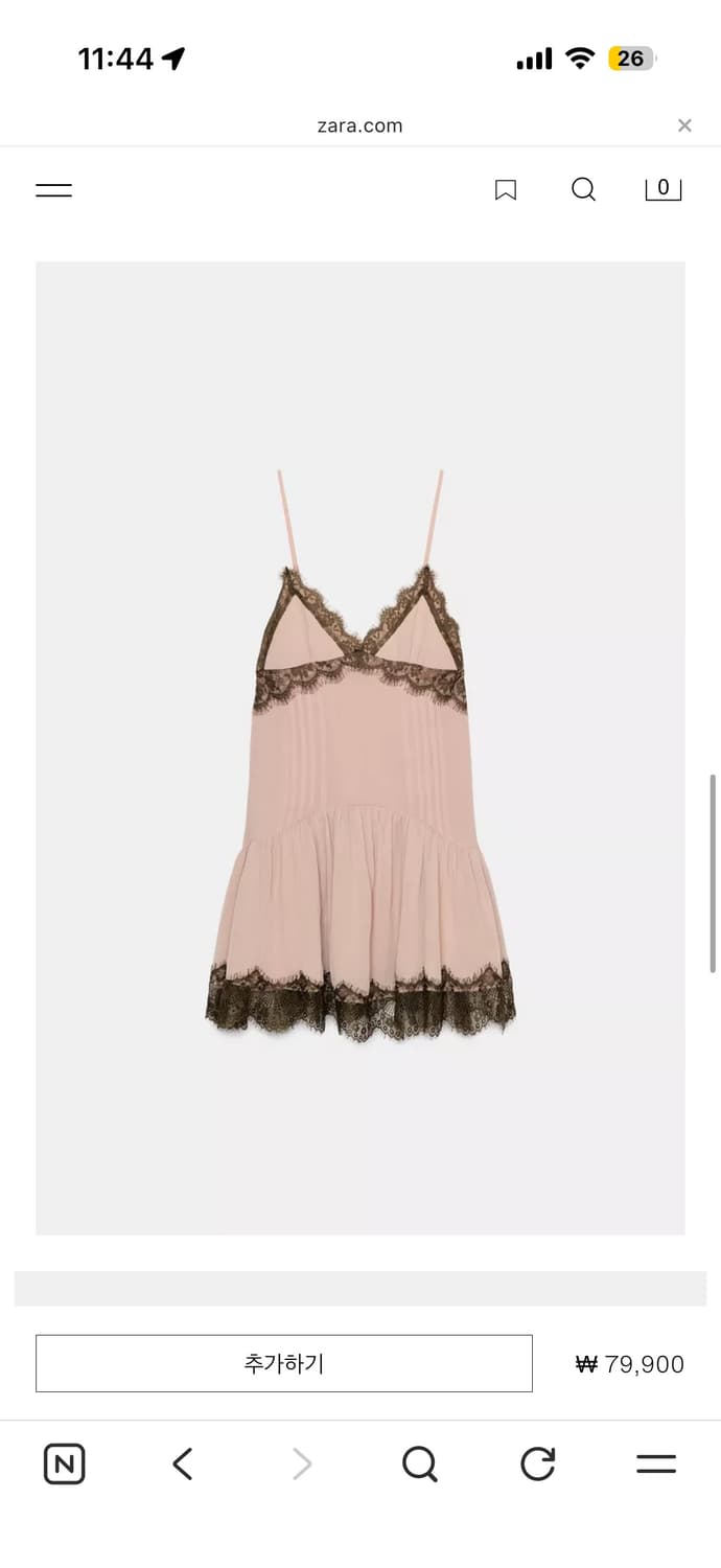 자라 레이스 콤비 숏 원피스 S 상품이미지1