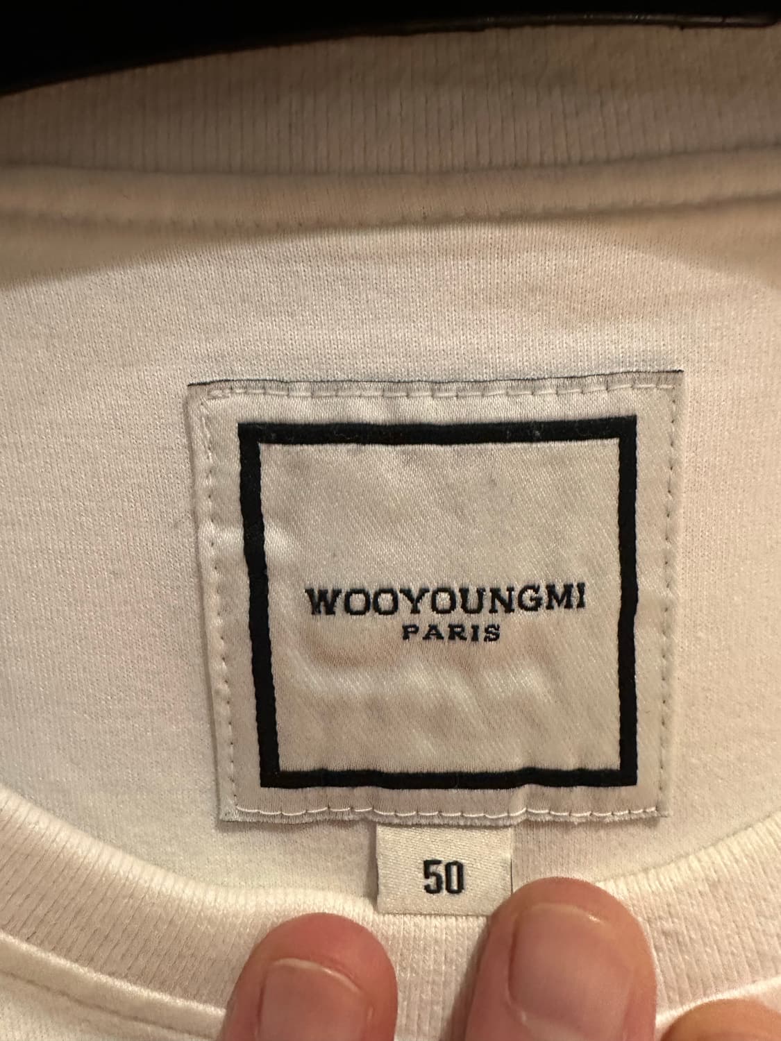 우영미 23FW 플라워 백로고 화이트 반팔 50 상품이미지4
