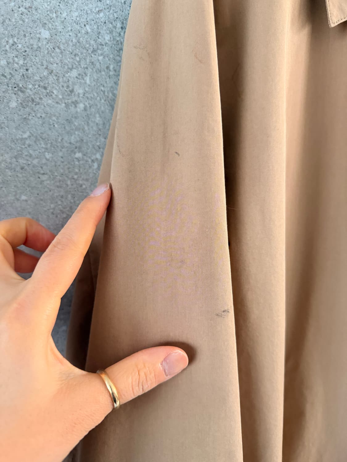 톰보이 베이지 트렌치코트 오버핏 상품이미지5