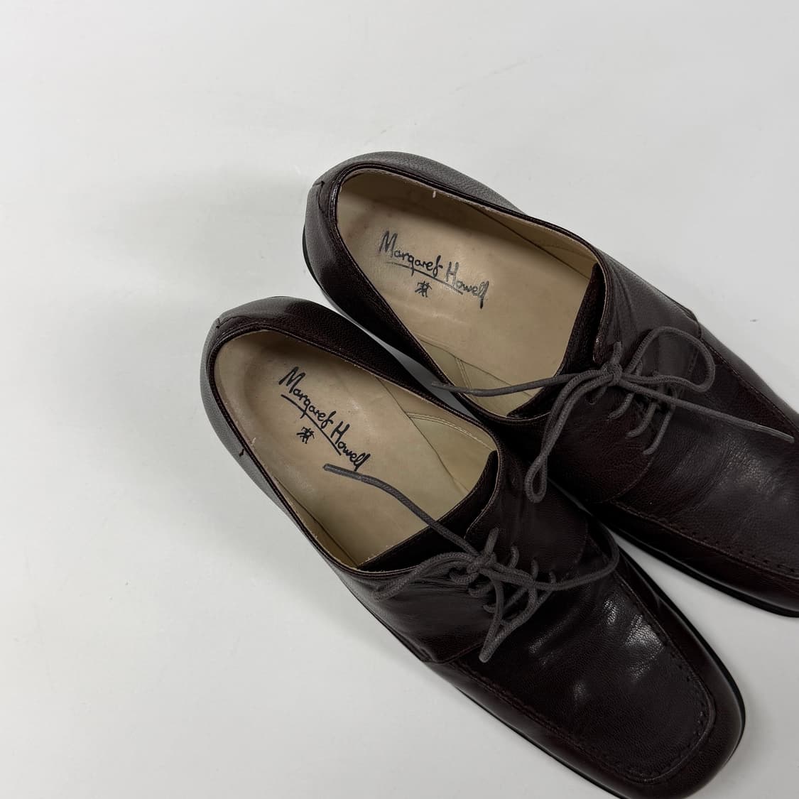 90s Margaret Howell square toe shoes 상품이미지4