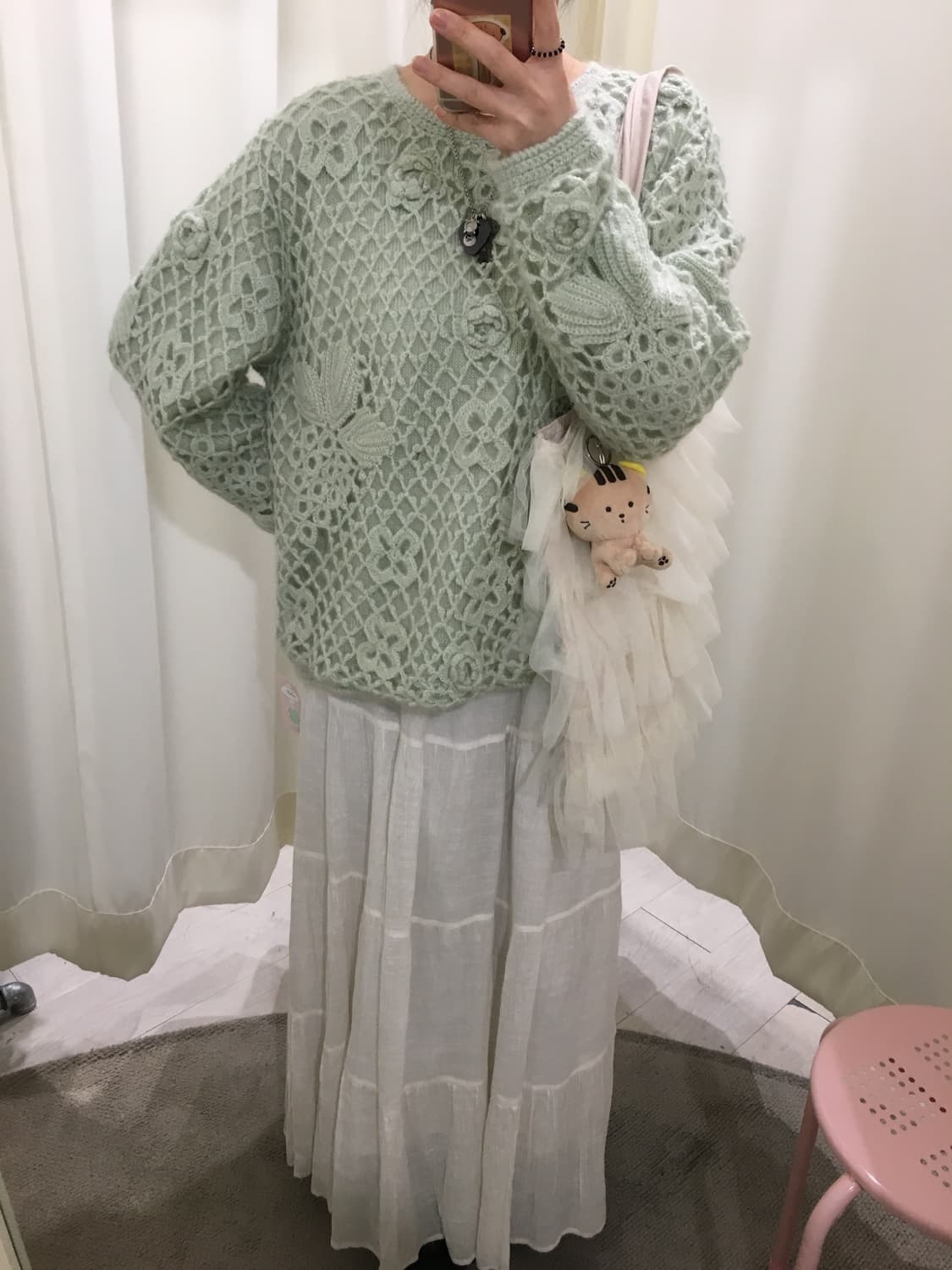 Mint Garden Crochet knit 상품이미지4