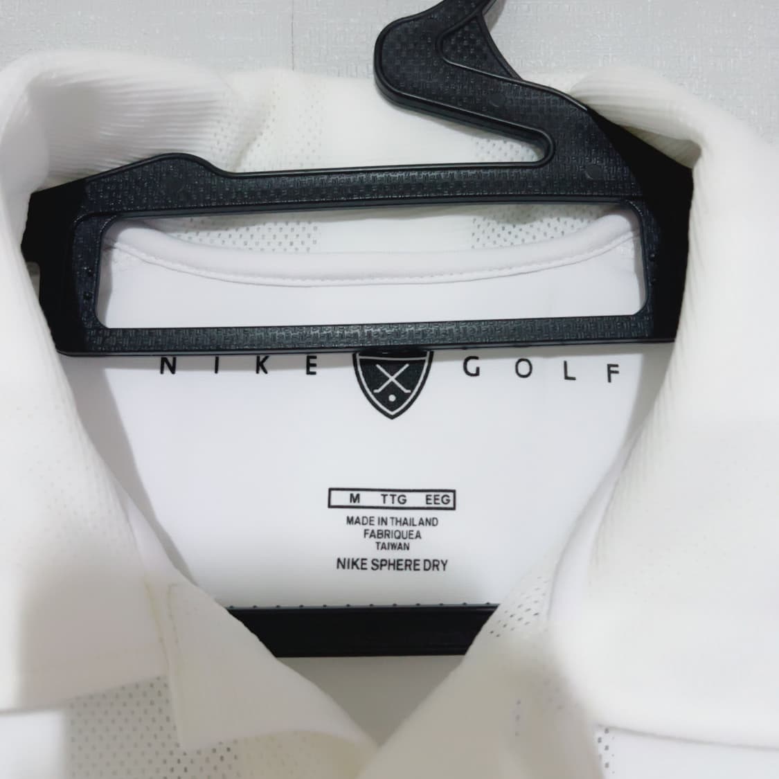 나이키 골프 화이트 매쉬 여름 공용 반팔 카라티 상품이미지4