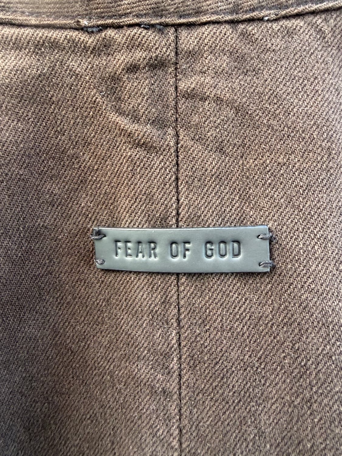 피어오브갓 8th 풀 집업 데님 트러커 자켓 점퍼 베이지 FOG  상품이미지5