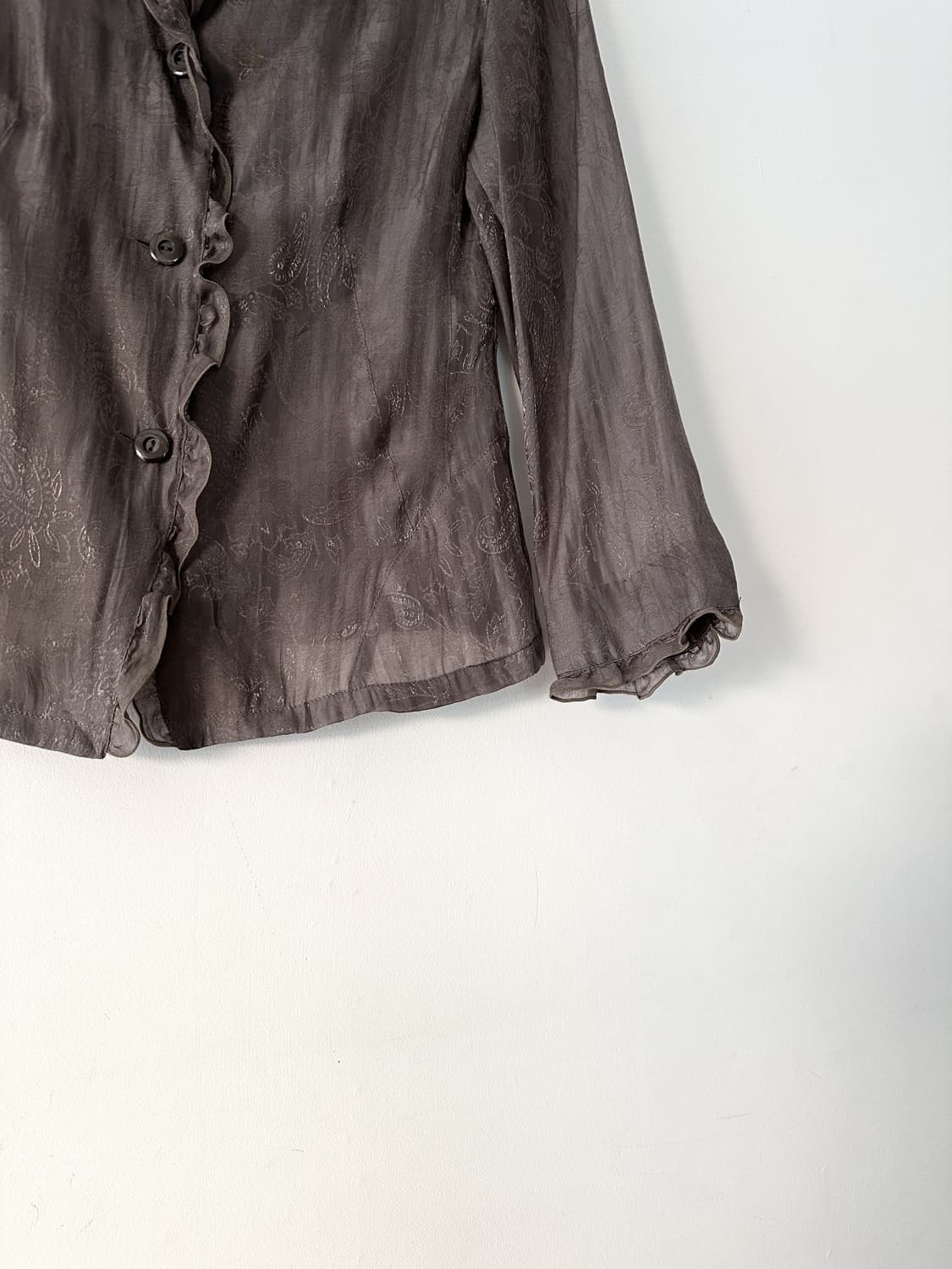 Paisley queen blouse / khaki brown 상품이미지3