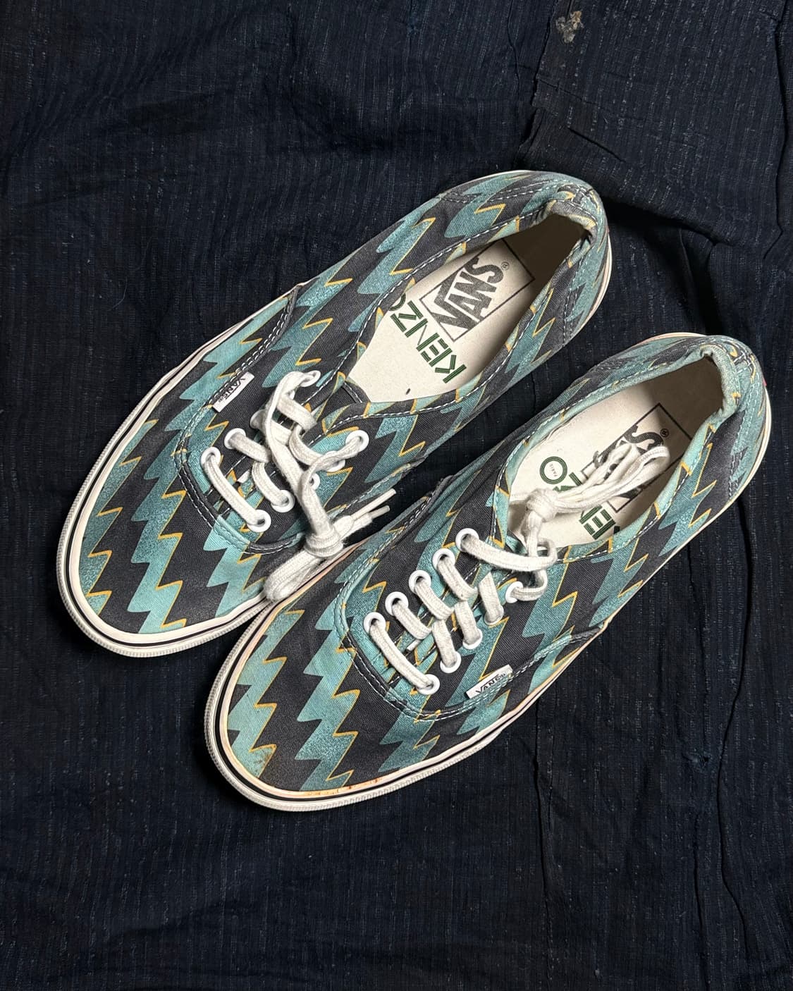 반스 x 겐조 어센틱 ‘라이트닝 볼트 - 아쿠아 블루’ US10 상품이미지2