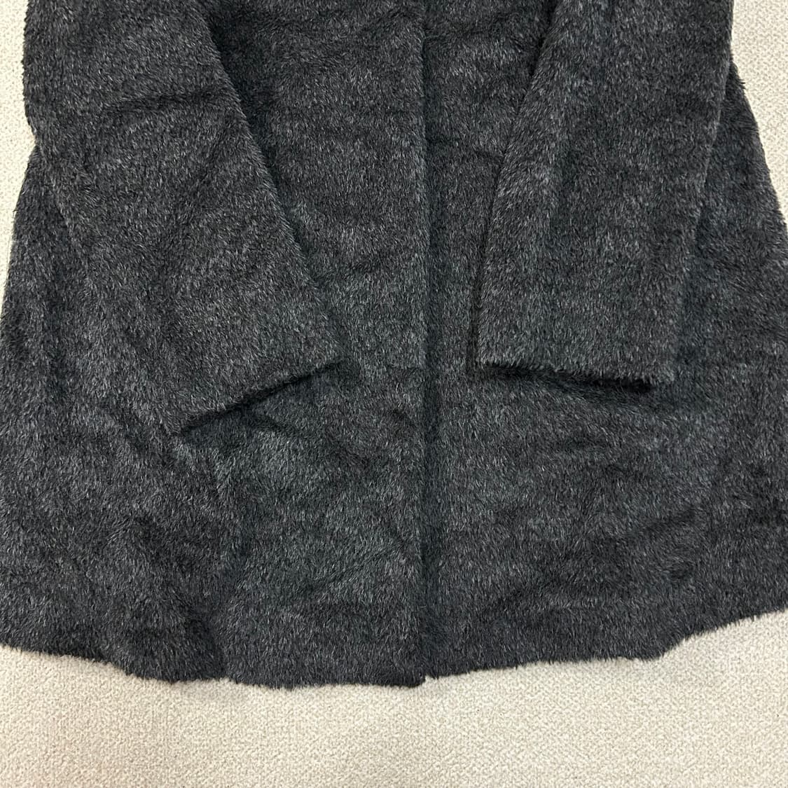 (S) 막스마라 알파카 모헤어 코트 그레이 상품이미지5