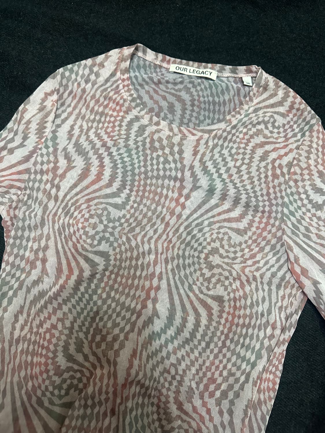 아워레가시 슈퍼슬림 롱슬리브 Hypnosis Tartan Print 상품이미지1