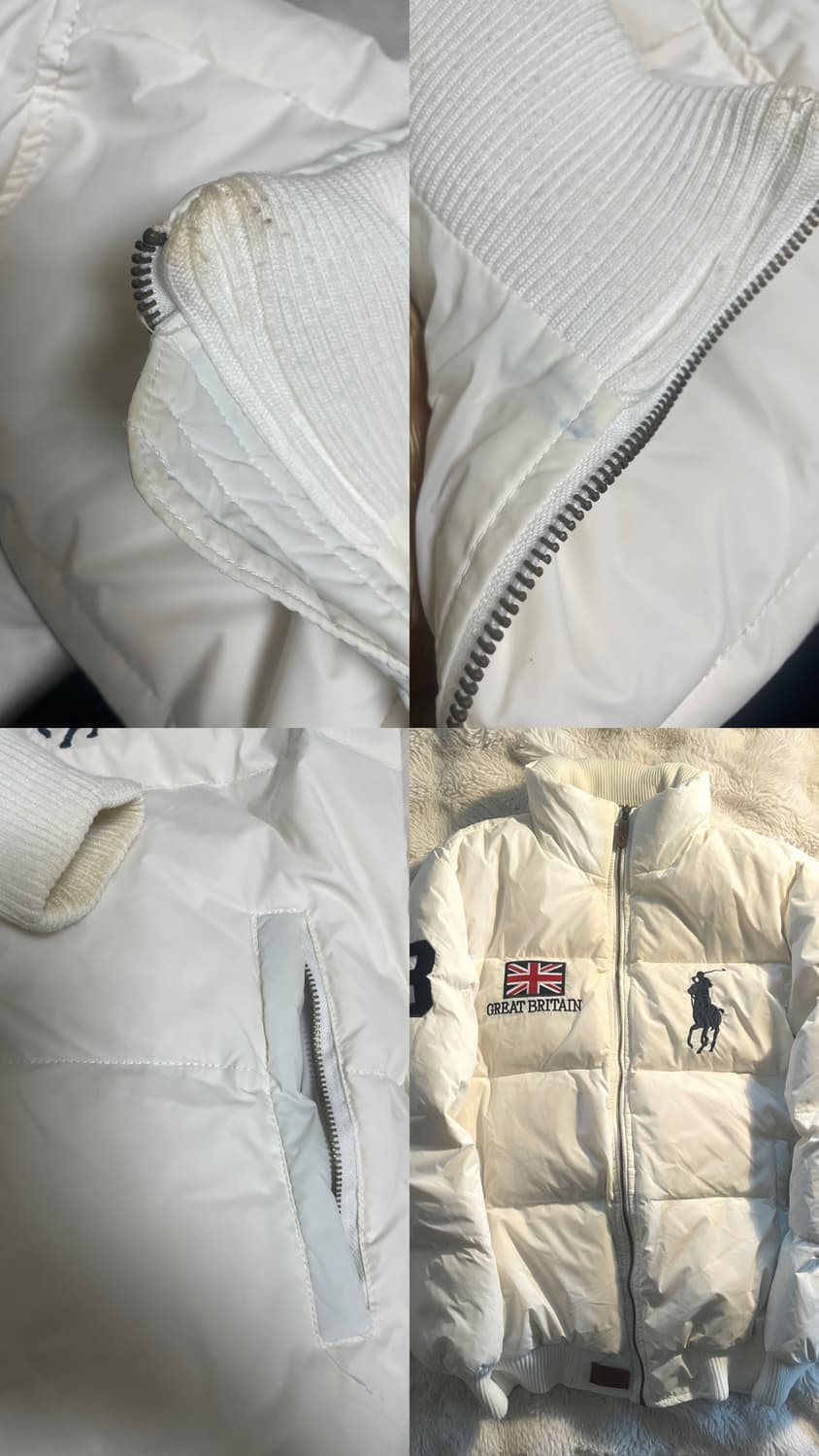 폴로 랄프로렌 빅포니 브리튼 크림 화이트 패딩 상품이미지10