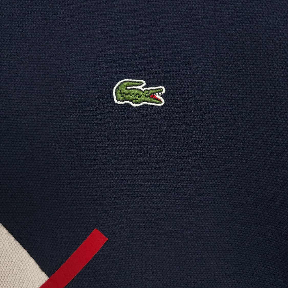 라코스테 Lacoste 배색 그래픽 반팔티 L 상품이미지3