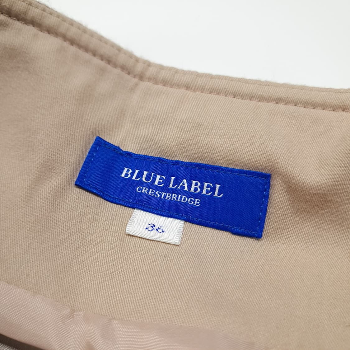 CL440 36 블루라벨 일본판 울 체크 핑크 스커트 상품이미지7