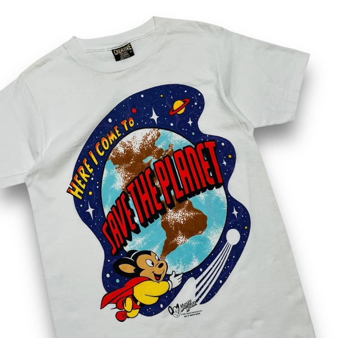 CREATIVE 90년도 마이티 마우스 아카이브 티셔츠 상품이미지2