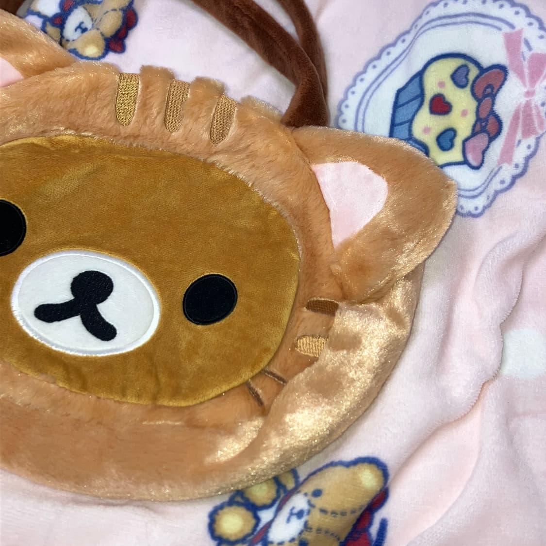 고전 리락쿠마 고양이 가방 토트백 상품이미지3