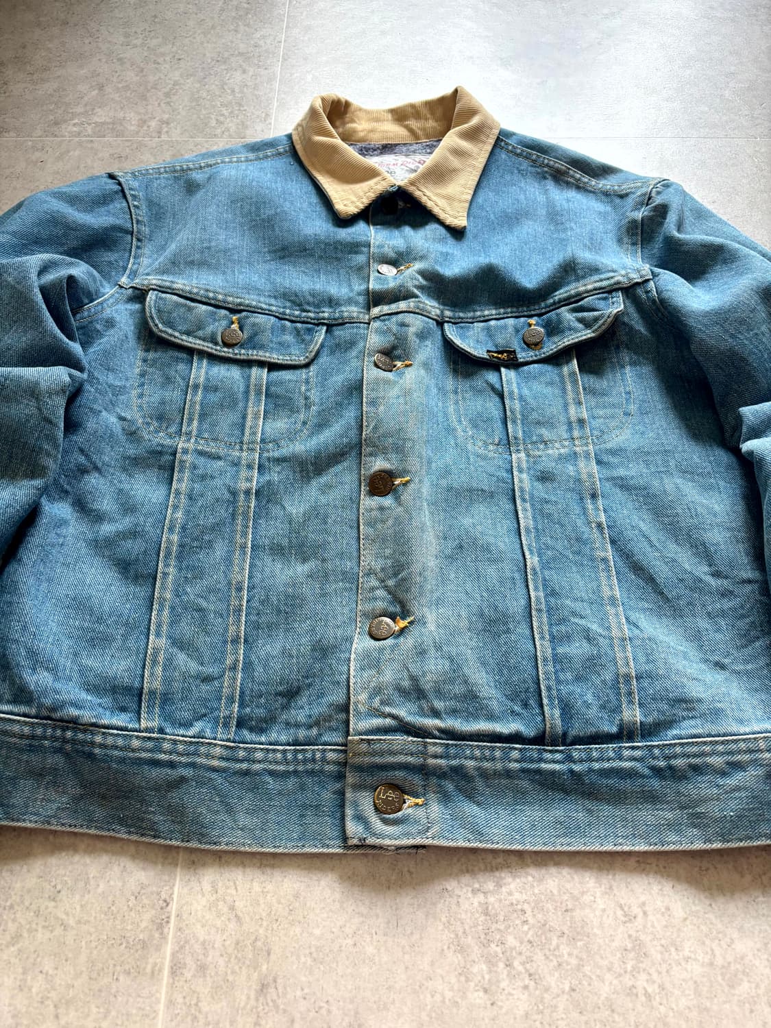 70's Lee 101LJ 스톰라이더 데님 트러커 자켓 105 상품이미지5