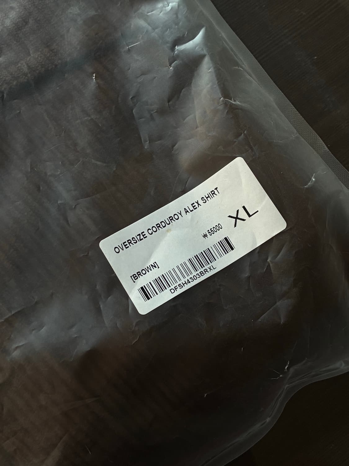 (새상품)(XL) 드로우핏 오버사이즈 코듀로이 알렉스 셔츠 BROWN 상품이미지10