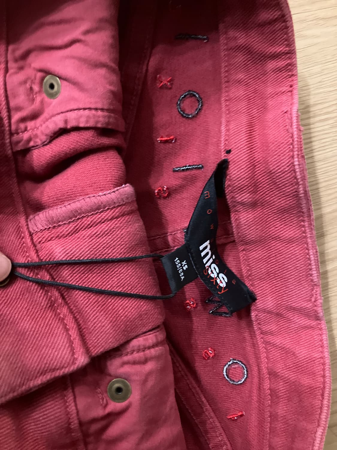 Miss Sixty 데님팬츠 레드 xs사이즈 상품이미지3