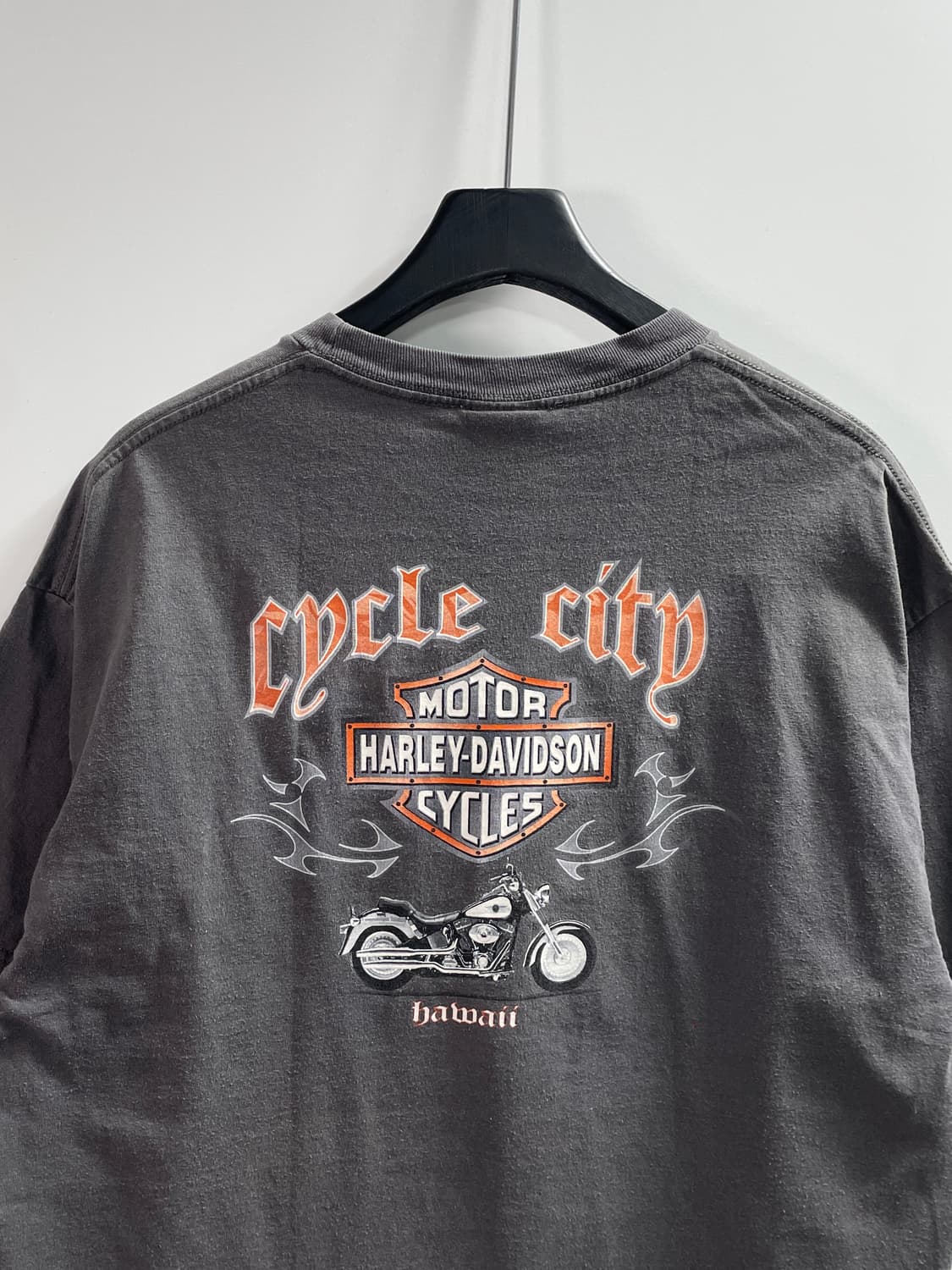 할리데이비슨 프린팅 워싱 반팔티 (on.744) 상품이미지3