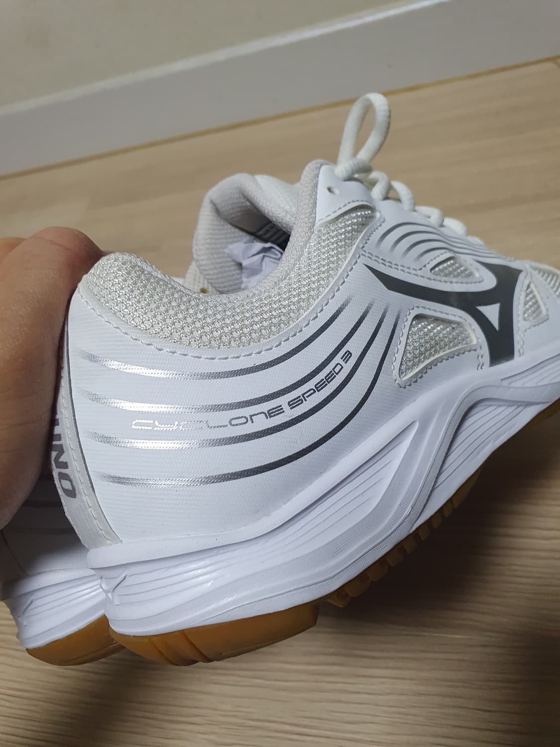 미즈노 사이클론 스피드3 화이트 인도어화 250 상품이미지6
