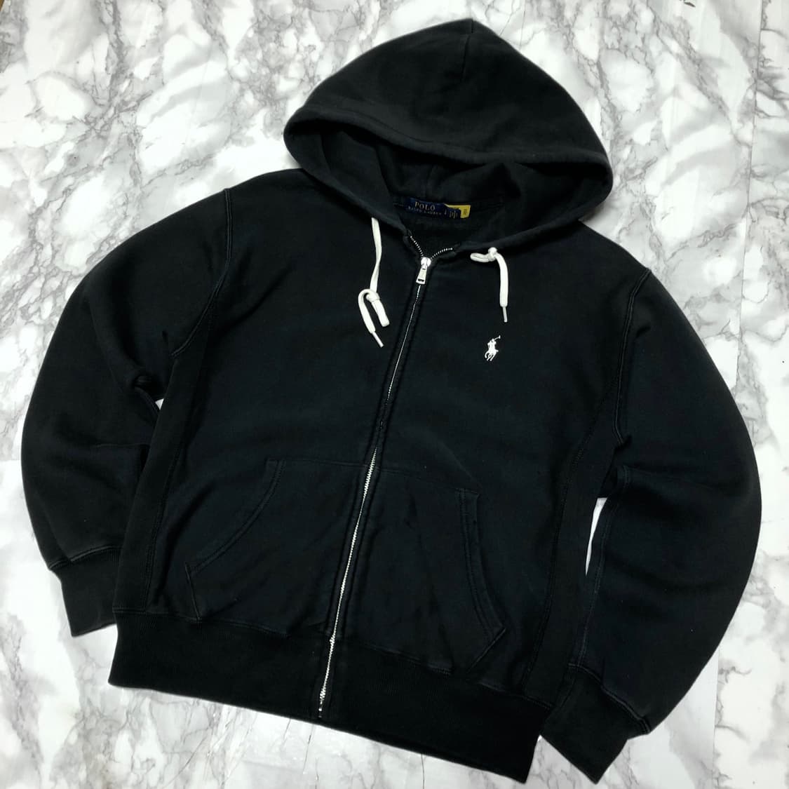 폴로 랄프로렌 후드집업 자켓 블랙 상품이미지1