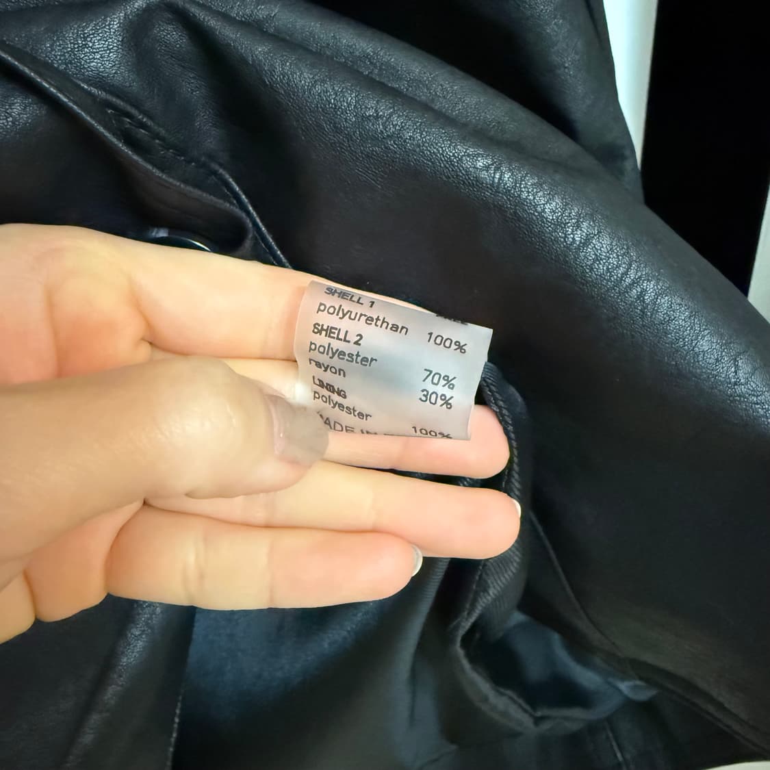 아워코모스 싱글 레더 자켓 상품이미지8