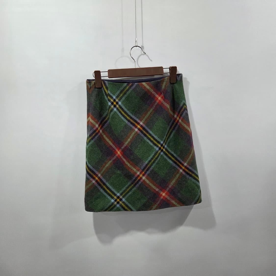 폴로랄프로렌 체크 울 미니스커트 64/92 상품이미지2